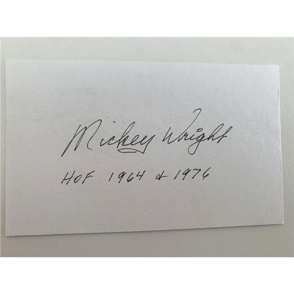 LPGA winner Mickey Wright original signature