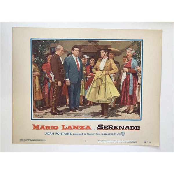 Serenade original 1956 vintage lobby card