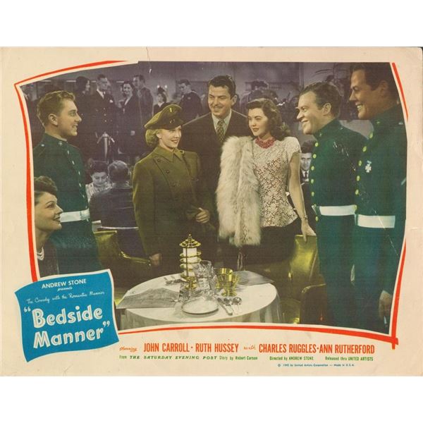 Bedside Manner 1945 original vintage lobby card