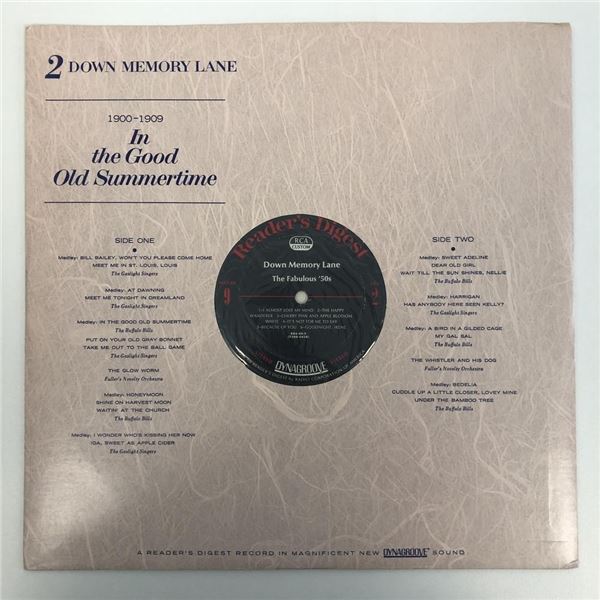 Down Memory Lane In the Good Old Summertime Album