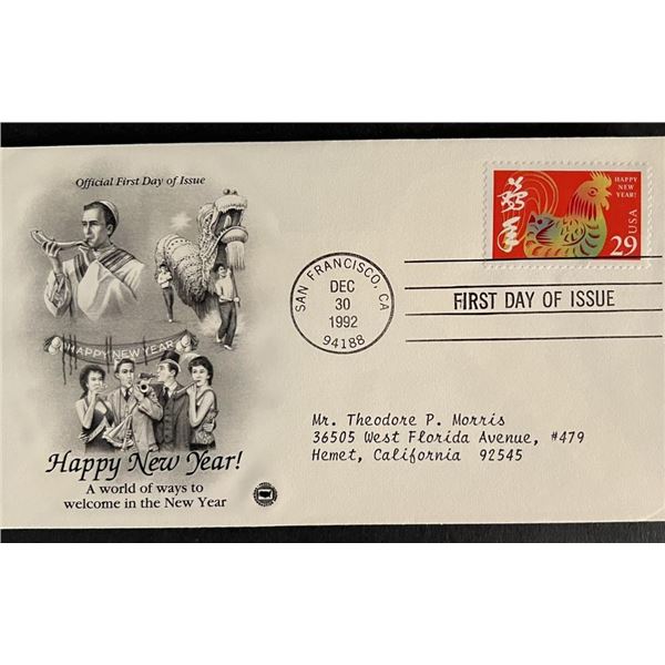 Happy New Year First Day Cover