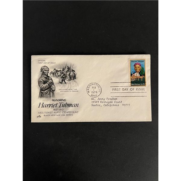 Harriet Tubman Commemorative First Day Cover