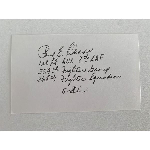 Paleontologist and author Paul E Olsen original signature