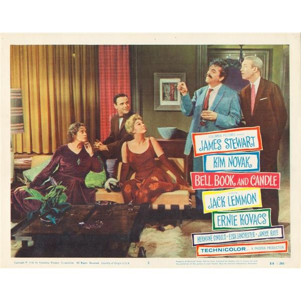 Bell, Book and Candle 1958 original vintage lobby card
