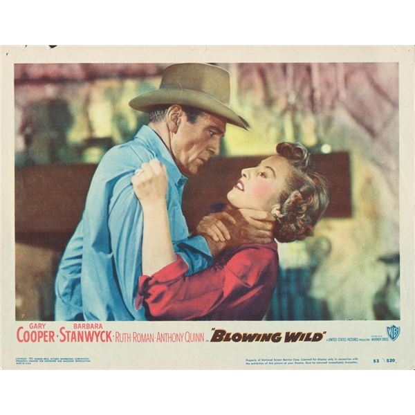 Blowing Wild  1953 original vintage lobby card