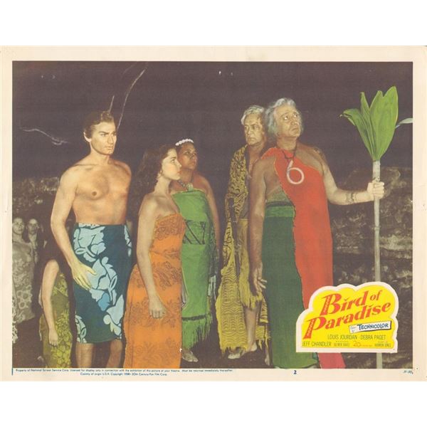 Bird of Paradise 1950 original vintage lobby card