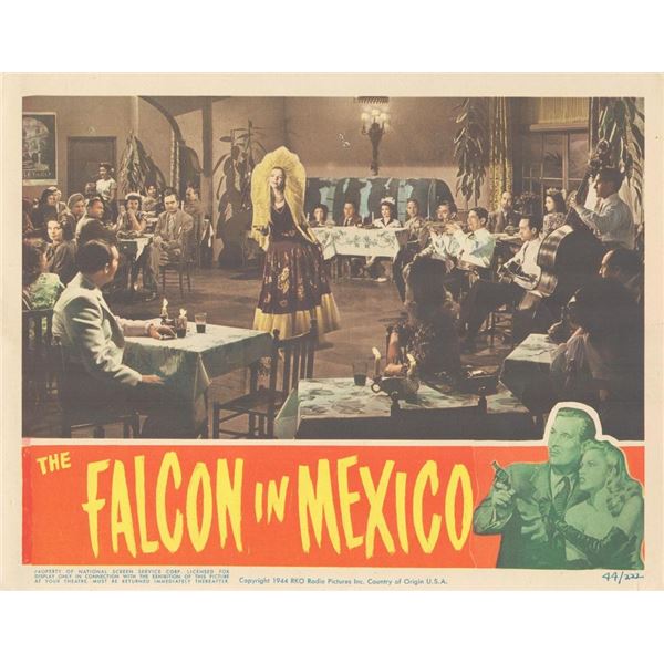 The Falcon in Mexico  1944 original vintage lobby card