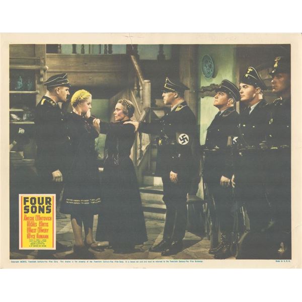 Four Sons _x000d_ 1940 original vintage lobby card