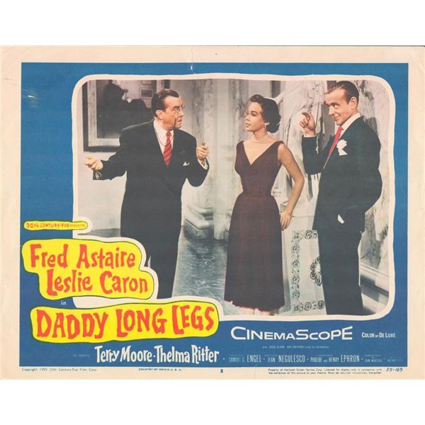 Daddy Long Legs 1955 original vintage lobby card