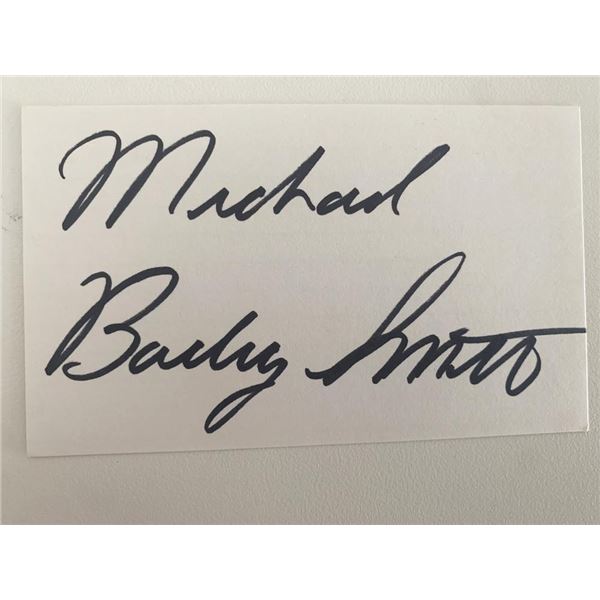 Michael Bailey Smith original signature