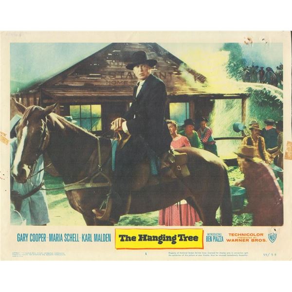 The Hanging Tree 1959 original vintage lobby card