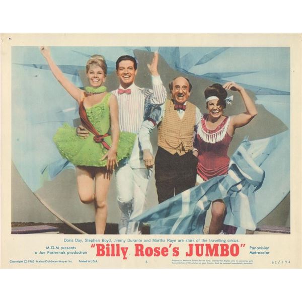 Billy Rose's JUMBO set of 8 original lobby cards