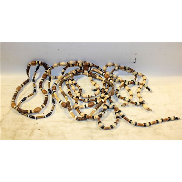 10 BEADED NECKLACES