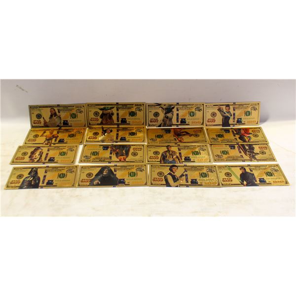 16 PIECE STAR WARS BILL SET