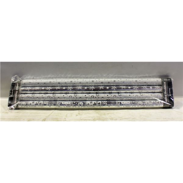 NEW WRAPPING PAPER 4 ROLLS 76CM X 3.05M MULTI