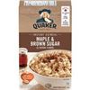 Image 1 : NEW 344G QUAKER INSTANT OATMEAL MAPLE & BROWN SUGA