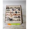 Image 1 : JEWELRY ORGANIZER TRAY WITH 23 RINGS