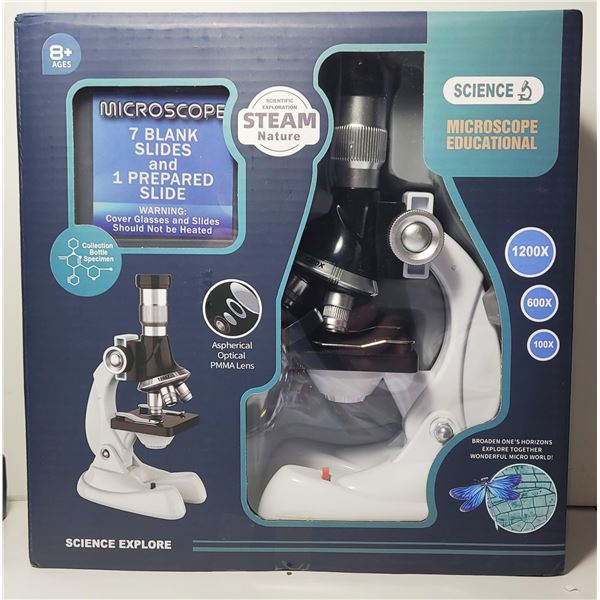 11)  NEW, IN ORIGINAL BOX, MICROSCOPE WITH