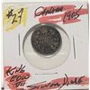 Image 1 : 10)  CANADIAN 1905 10 CENT COIN.  80% SILVER.