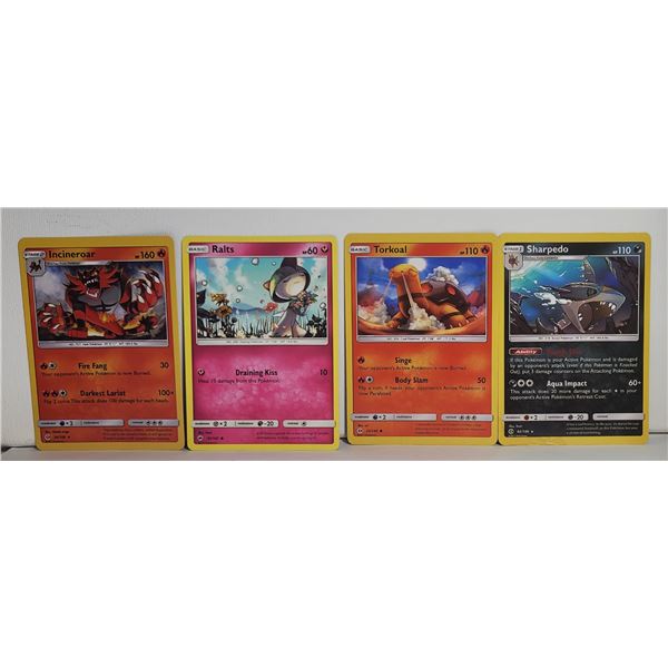 3)  LOT OF 4 POKEMON SUN & MOON STAGE 2,