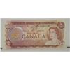 Image 1 : 8)  CANADIAN 1974 $2.00 BANKNOTE.