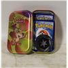 Image 1 : OPENED POKEMON MINI TIN 30 PLUS CARDS + COIN USED