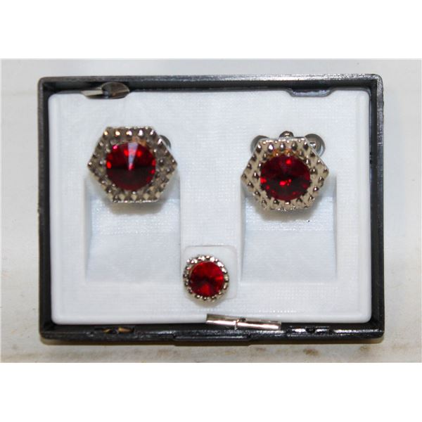 RED CUFFLINKS