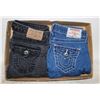 Image 1 : 2 PAIRS LADIES TRUE RELIGION FIT SIZE 27
