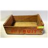 Image 1 : VINTAGE BC FRUIT WOODEN CRATE