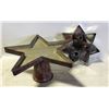 Image 1 : METAL STAR CENTERPIECE AND METAL CANDLE HOLDER