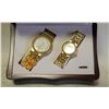 Image 1 : GENEVA QUARTZ 2 PIECE MENS/WOMENS WATCH SET