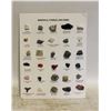 Image 1 : GEM/CRAYSTAL/FOSSIL/MINERAL CHART WITH REAL GEMS