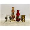 Image 1 : VINTAGE DECORATIVE OIL LAMPS- LOT OF 3