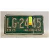 Image 1 : 1971 ALBERTA LICENSE PLATE- PAIR