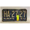 Image 1 : 1970 ALBERTA LICENSE PLATE PAIR