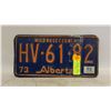 Image 1 : 1973 ALBERTA LICENSE PLATE- PAIR