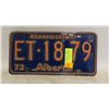 Image 1 : 1973 ALBERTA LICENSE PLATE- PAIR