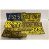 Image 1 : VINTAGE ALBERTA LICENSE PLATES ASSORTED