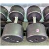 Image 1 : ONSITE: PAIR OF STAK 90LBS DUMBELLS