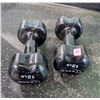 Image 1 : ONSITE: PAIR OF STAK 12LBS DUMBELLS