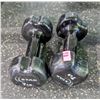 Image 1 : ONSITE: PAIR OF STAK 7LBS DUMBELLS