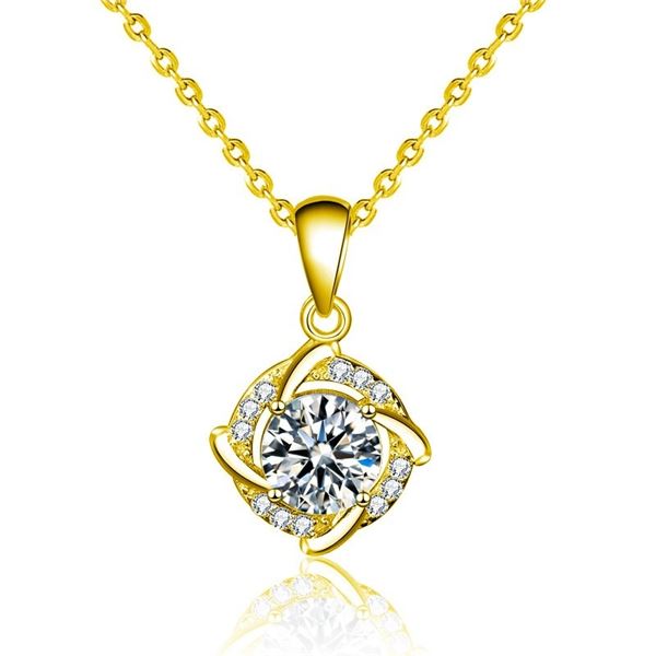 18KGP STAMPED 1 CT GRA CERTIFIED BRILLIANT CUT