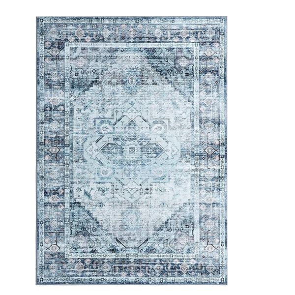 NEW BRICHOEE 6 X 9FT MEDALLION AREA RUG VINTAGE BL