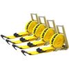 Image 1 : BRAND NEW SALUINOKI RATCHET STRAPS 4PK YELLOW