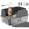 Image 1 : BRAND NEW STAINLESS STEEL CAT LITTER BOX