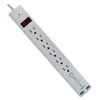 Image 1 : BRAND NEW 10FT COMZON SURGE PROTECTOR W 2 USB PORT