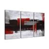 Image 1 : BRAND NEW RED AND BLACK WALL ART 3PCS CANVAS PRINT