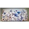 Image 1 : NEW BLUE FLOWERS CANVAS WALL ART 29 X 58"