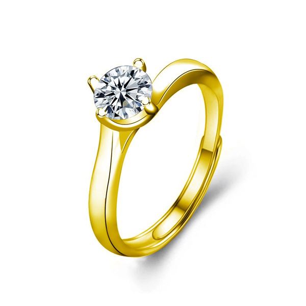 18KGP STAMPED 1 CT GRA CERTIFIED ROUND BRILLIANT