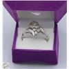Image 1 : 925 SILVER RING SZ 6.75 MARQUISTE ACCENTED STYLE